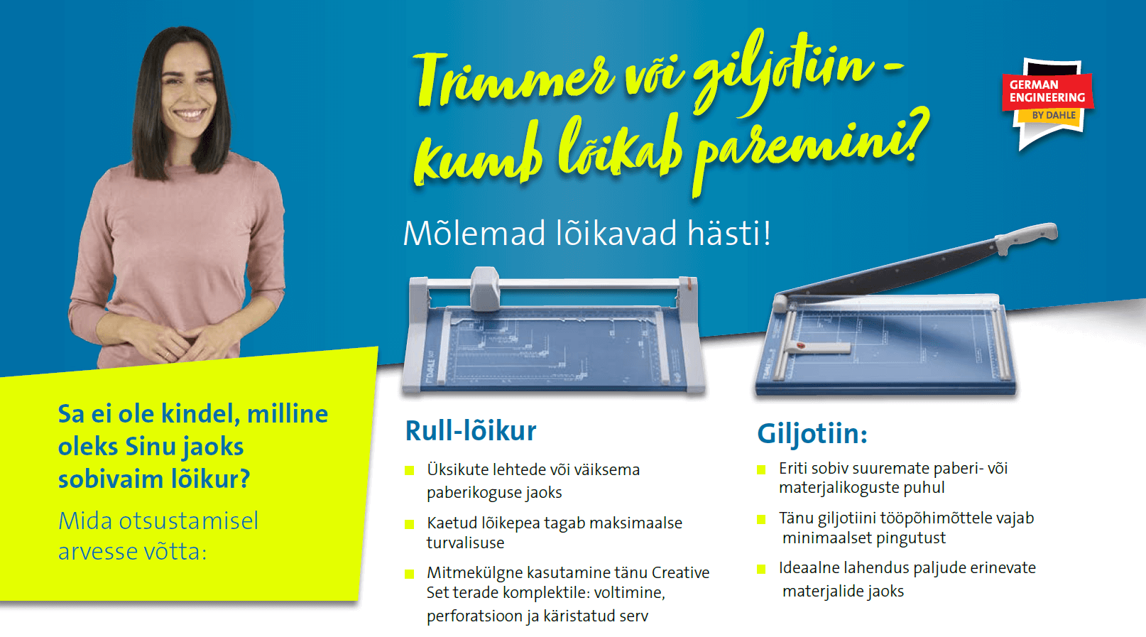 DAHLE rull-lõikurid DAHLE rull-lõikurid