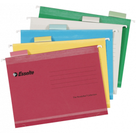 A4 Esselte Pendaflex Reinforced Suspension Files Assorted Pack Of 10 