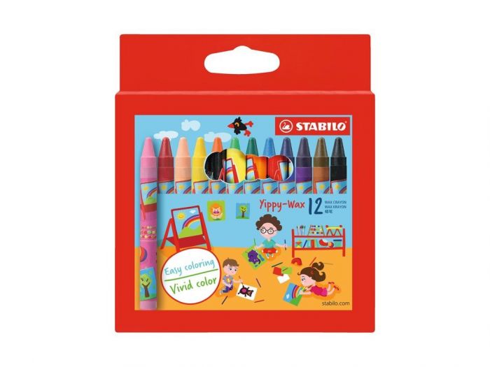 Rasvakriit STABILO Yippy-Wax 12 värvi