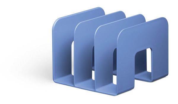 Raamatuhoidja/kataloogihoidja ECO, 3-osaline, sinine,  215x210x165mm, Durable, Blue Angel