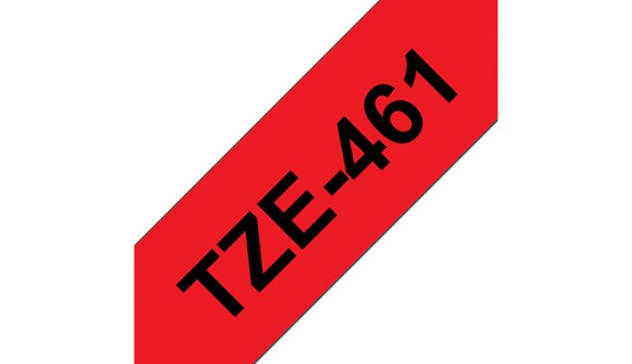Kleepkirjalint Brother TZE-461 punane, must tekst, laius 36mm