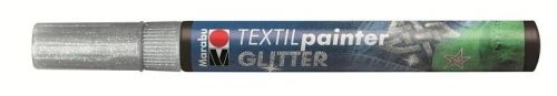 Marker tekstiilile glitter 3mm 582 silver