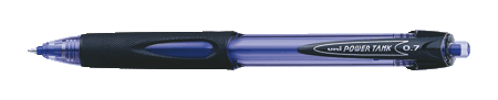 Ballpoint pen Uni PowerTank SN227, 0.7mm, blue, with switch (weatherproof)