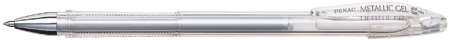 Gel pen Penac FX-3 Gel 0.7mm metal silver with cap