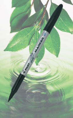 Marker Pilot CD / DVD EF, line 0.6 mm, black BEGREEN 88.8%,