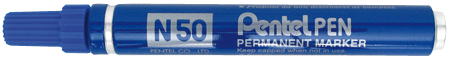 Marker Pentel N50 sinine, ümar ots, 4,3mm, metallkorpusega,veekindel