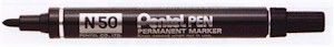 Permanent Marker Pentel N50 black, bullet point 4,3mm
