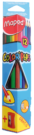 Colour pencils Color Peps Star 12colour + sharpener, Maped