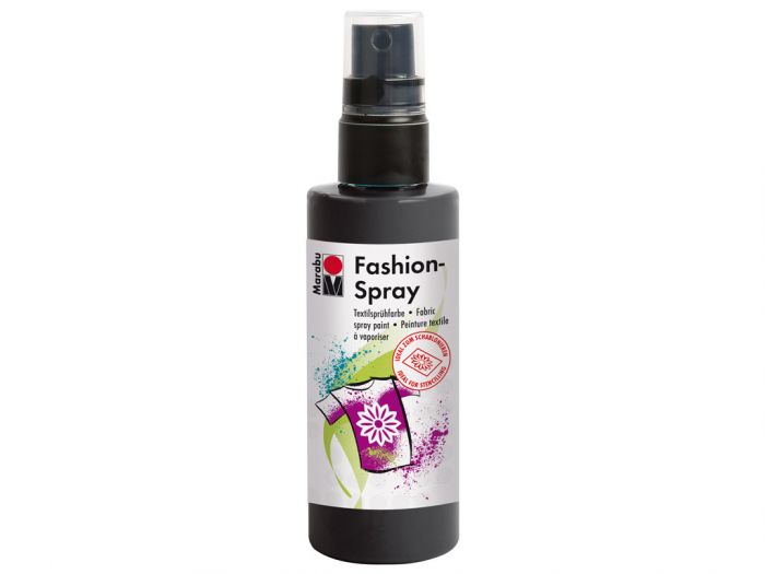 Tekstiilivärv Marabu Fashion Spray 100ml 073 black- must