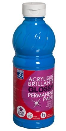 Acrylic paint 500ml 063 primary blue Glossy C & Co