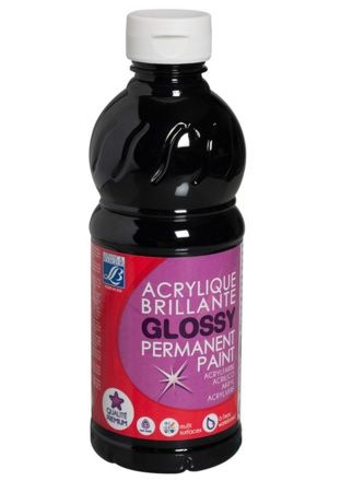Acrylic paint 500ml 265 black Glossy C & Co