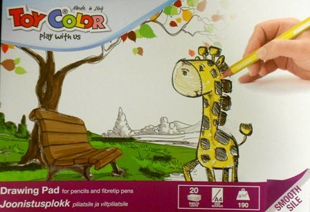 Drawing pad A4 20sheet,190g, Toy Color