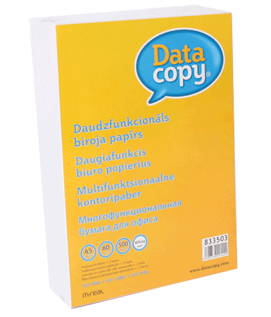 Koopiapaber A5 80g Data Copy 500lehte/pk