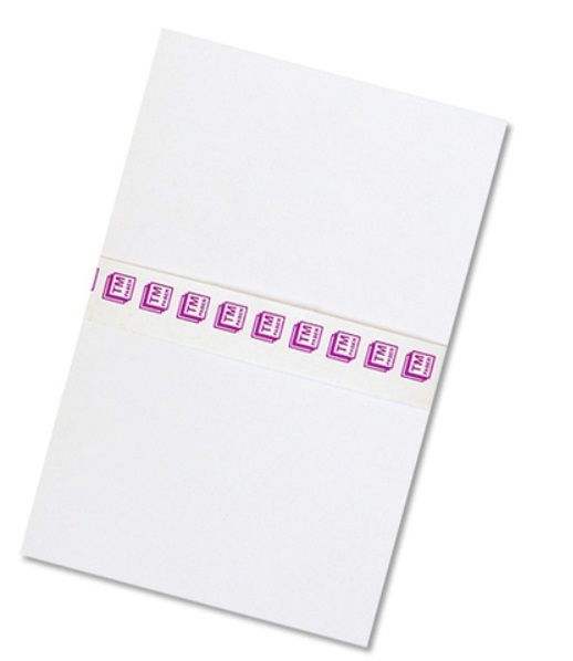 Stiky note block 80x120 white, 250sh, glued