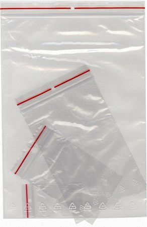 Kilekott minigrip 70x100mm 40mic, 100tk/pk
