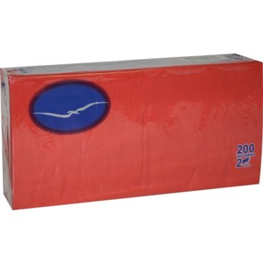 Napkin 24x24cm 200 pcs / pack 2-layer (red)