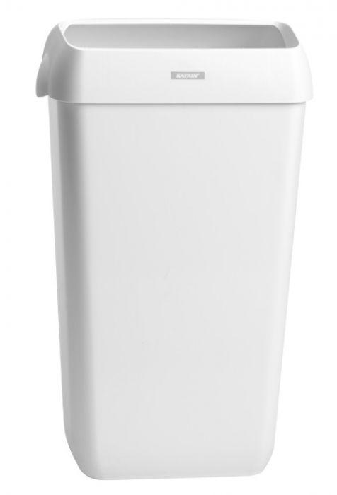 Trash can 25l (wall mount included), Katrin Inclusive, white