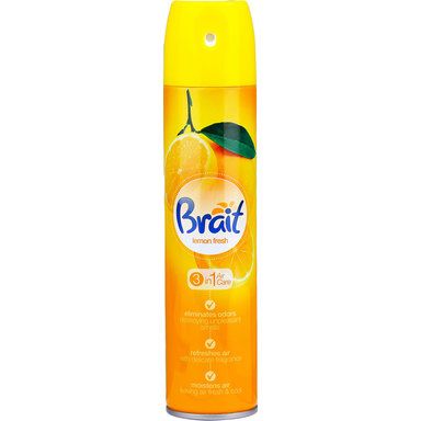 Air freshener aerosol BRAIT 3in1 Lemon 300ml / 240ml