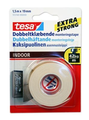 Double-sided tape Tesa indoors 1.5mx19mm