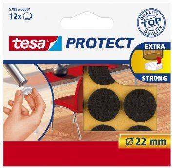 Vildist pehmendus Tesa ümar 22mm pruun 12tk