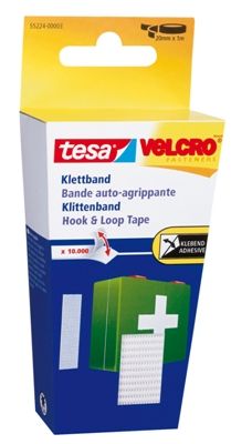 Takjateip Tesa valge 1mx20mm kleeppinnaga
