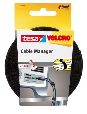 Takjateip Tesa must 5mx10mm (sobib ka kaablitele)
