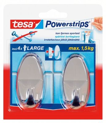 Nagi Tesa OVAL chrome 2 pcs