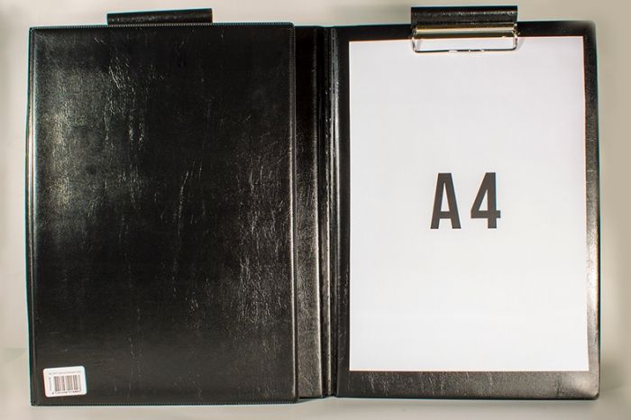 Clipboard with cover A4 black Prolexplast