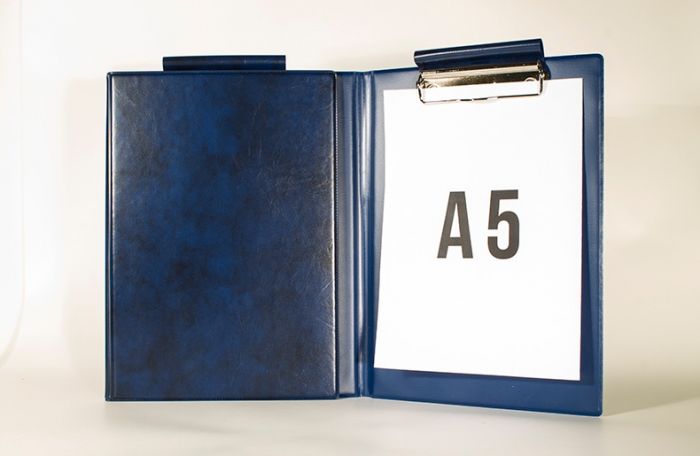 Clipboard with cover A5 blue Prolexplast PVC