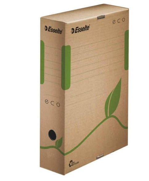 Arhiivikarp A4 8 cm Esselte Eco, 327x233 x80 mm,pruun recycled