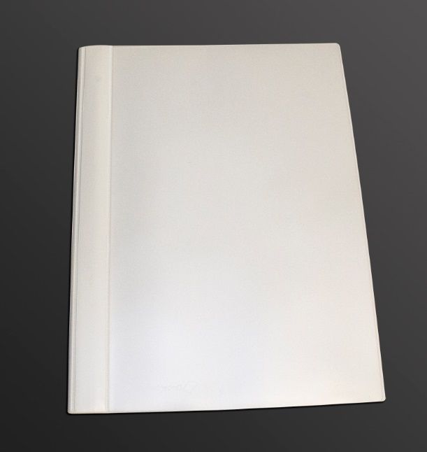Quick binder with strip A4 white, PVC, Prolexplast