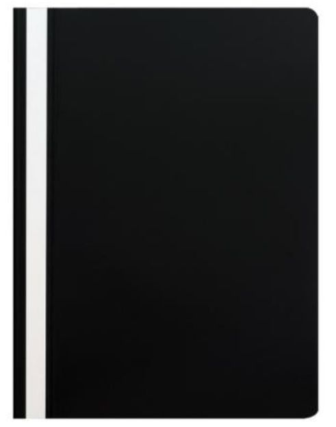 Quick binder with strip A4 black, PVC, Prolexplast