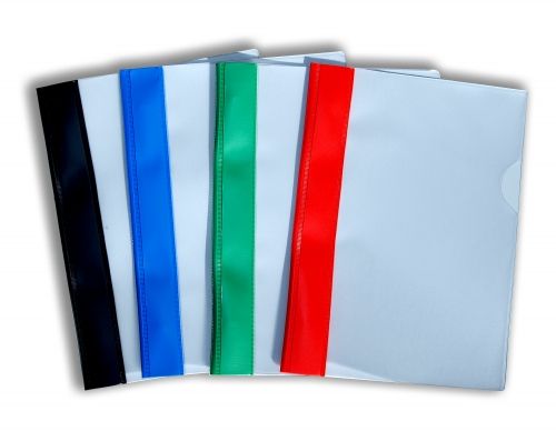 Quick binder A5 gray-black with white clip