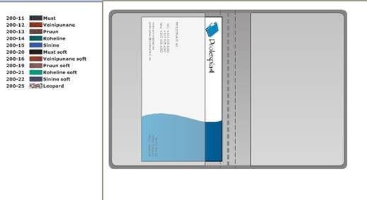 Credit card / Business card folder for 24, 68x98 mm, assorted