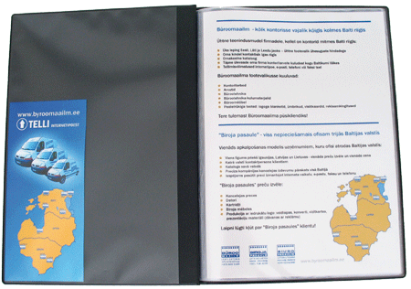 Menu covers A4 10-pocket black Prolexplast