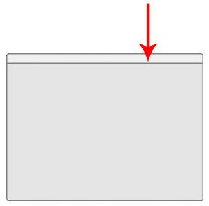 Film pocket for student ticket (95 * 65mm), Prolexplast