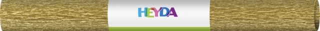 Crepe paper 50x250cm 60gsm gold, Heyda, Brunnen
