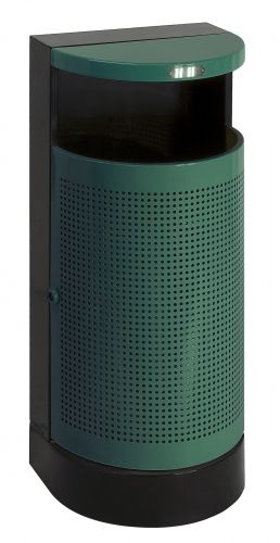 Prügikast välitingimustesse 35l, K-90cm, metall /roheline