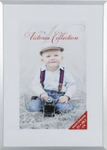 Pildiraam Aluminium 21x29,7 valge Victoria Collection, tugijalg