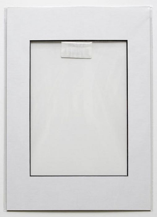 Mat 21x29.7 (inner size 14x19)  white, black inner edge
