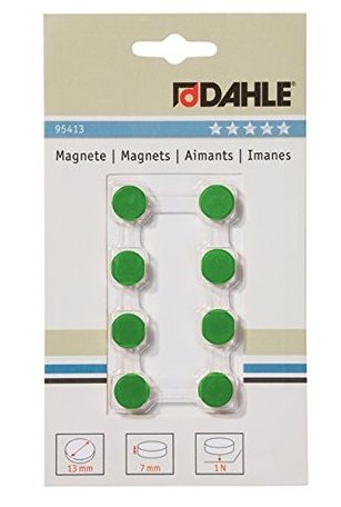 Tahvlimagnet 13mm roheline 8tk komp,Dahle