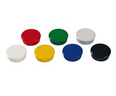 Tahvlimagnet 24mm valge, 6tk/pk, Dahle