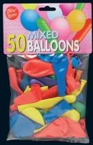 Balloons 50pcs., Balloons of different colors, Viborg