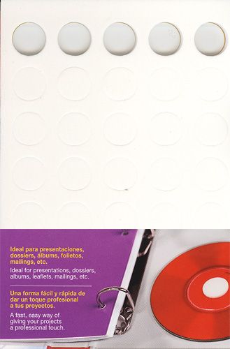 Adhesive white foam dots for CD/DVD 35 u.