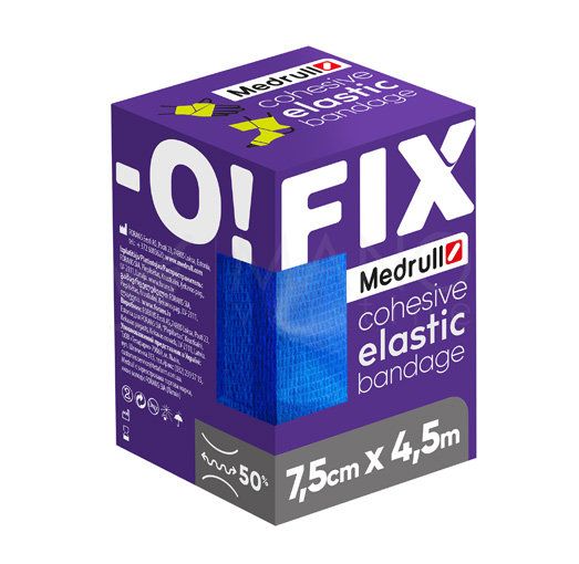 Elastic bandage Medrull Fix-O self-adhesive 7.5cm * 4.5m (blue)