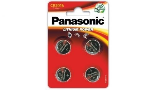 Patareid Panasonic CR2016/4B, 4 patareid, 3V Lithium 90mAh diam 20mm h 1,6mm