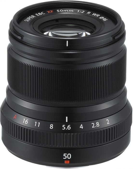 Fujinon XF 50mm f/2 R WR objektiiv, must