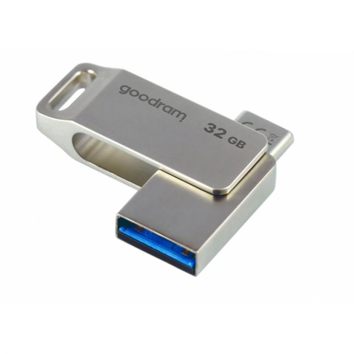 Mälupulk Goodram 32GB dual USB-A+USB-C, USB3.2 hõbedane