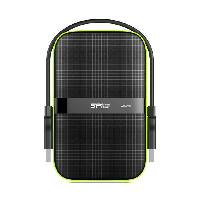Silicon Power väline kõvaketas 2TB Armor A60, must/roheline