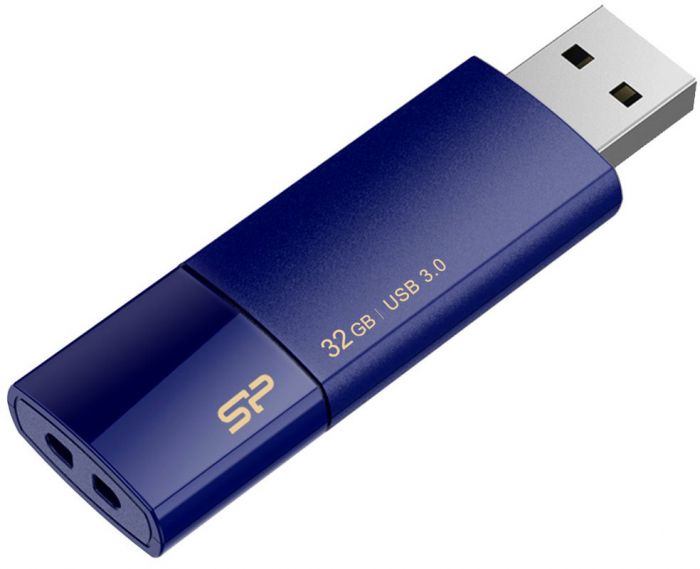 Silicon Power mälupulk 32GB Blaze B05 USB 3.0, tumesinine